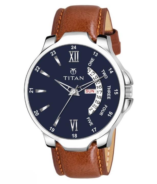 Men’s Analog Leather Watch – Stylish Classic Timepiece